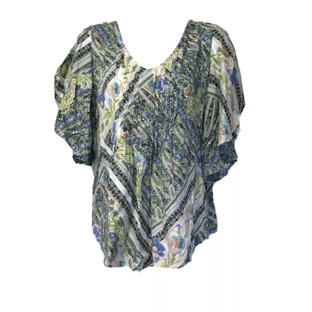 Anthropologie Maeve Maya Pastel Floral Blouse Size 8